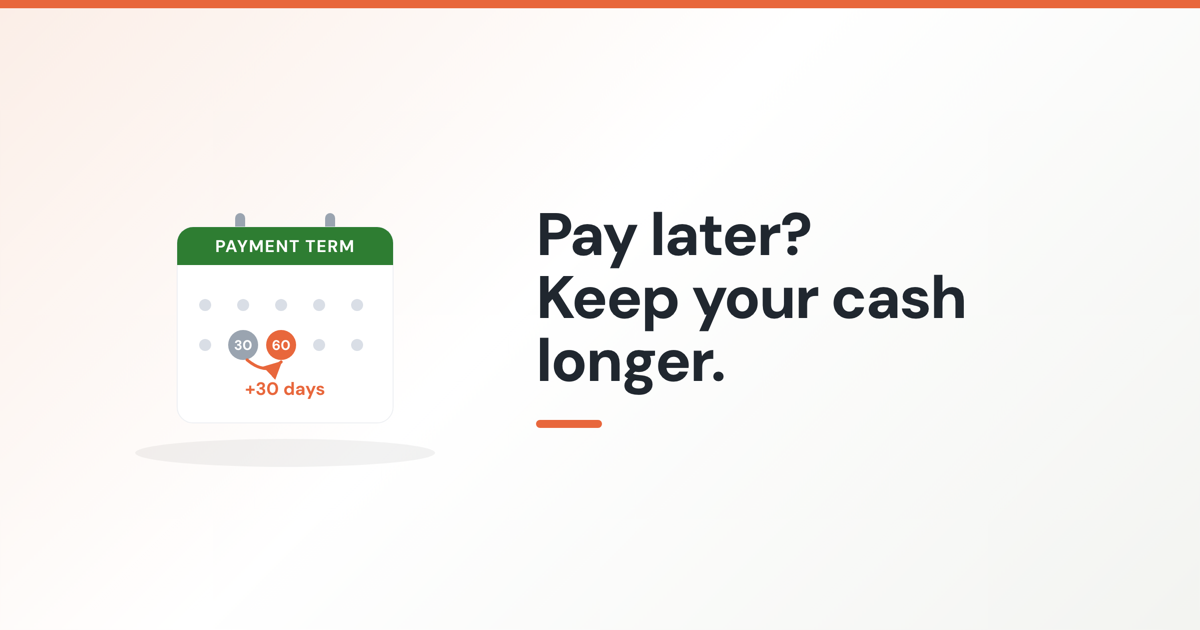 Illustration for: Paying your supplier later — with a premium