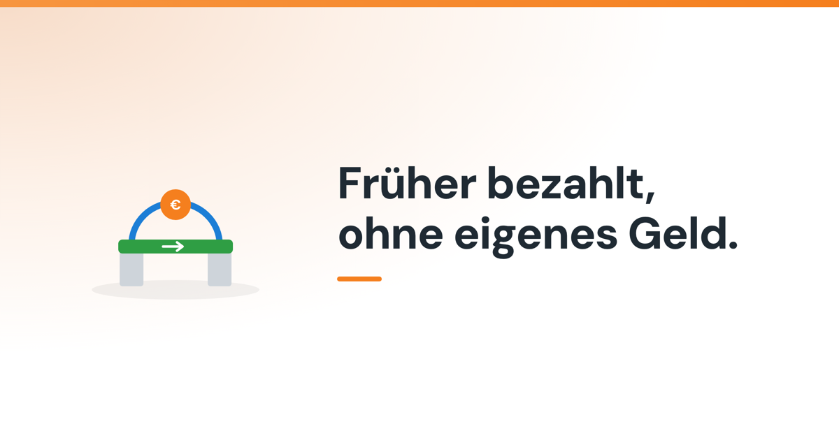 Illustration zu: Früher zahlen, ohne dein eigenes Geld anzutasten
